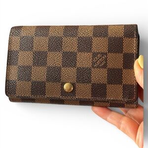 Louis Vuitton Damier Ebene Porte Billet Treasure Bifold compact wallet